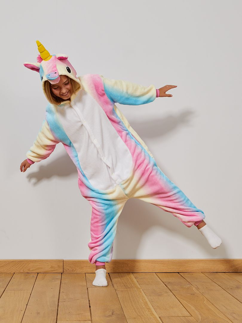Disfraz tipo mono de unicornio multicolor - Kiabi