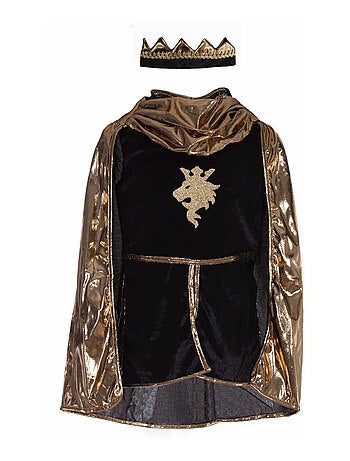 Disfraz túnica capa y corona de caballero para niños | Great Pretenders