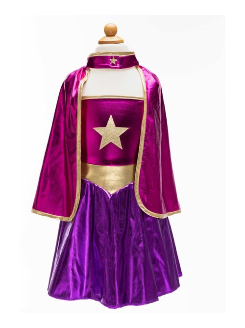 Disfraz túnica capa y máscara de superheroína para niñas | Great Pretenders - Kiabi