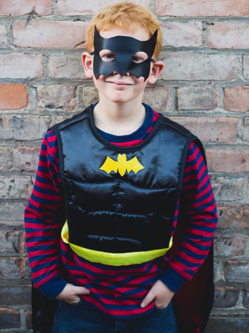 Disfraz túnica reversible de superhéroe para niños | Great Pretenders Negro - Kiabi