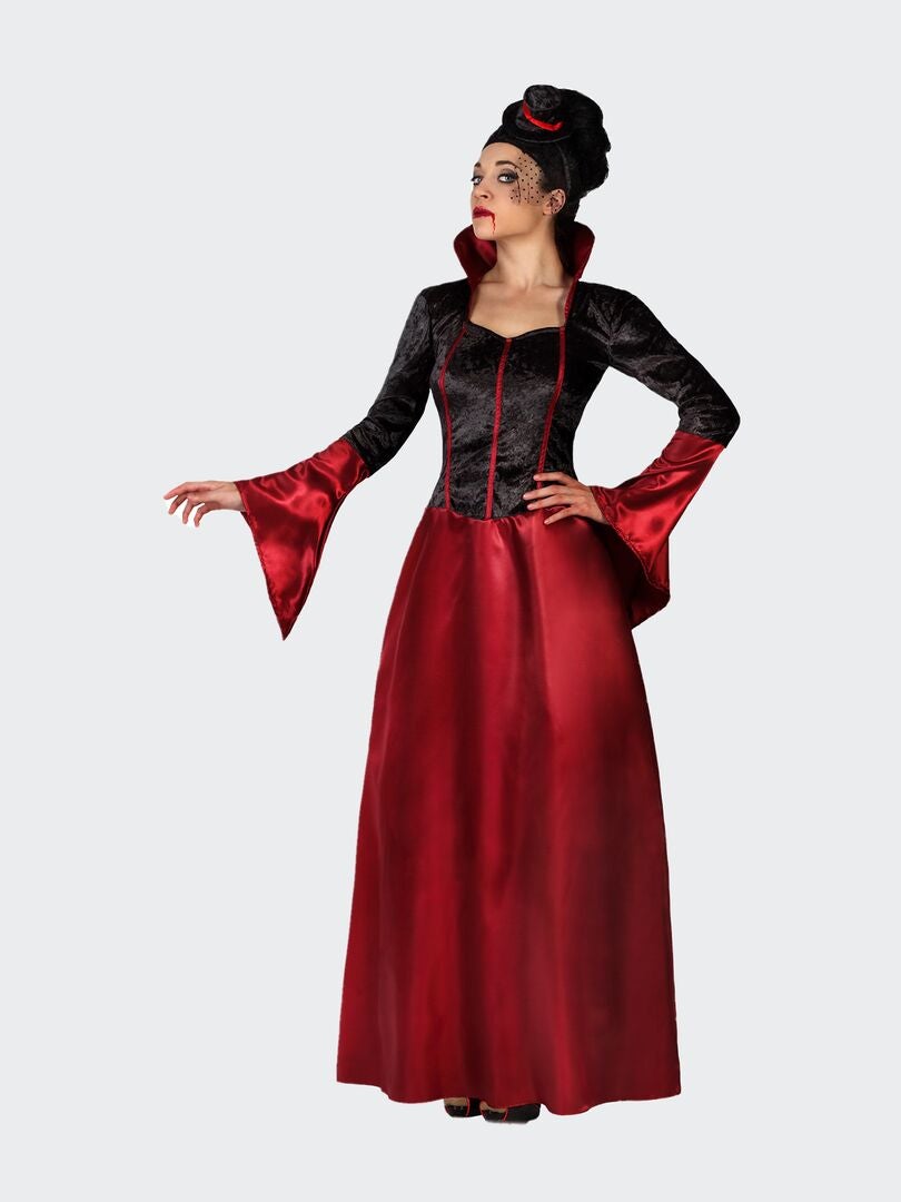 Disfraz vestido de vampiresa negro/rojo - Kiabi