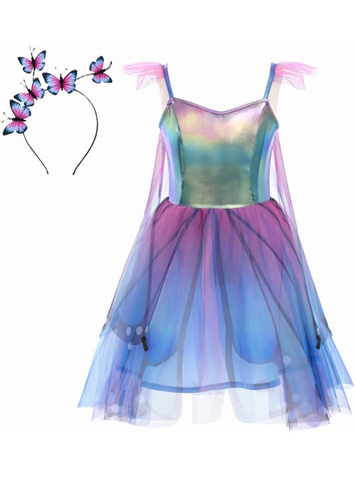 Disfraz vestido hada mariposa para niños con alas y diadema | Great Pretenders - Kiabi