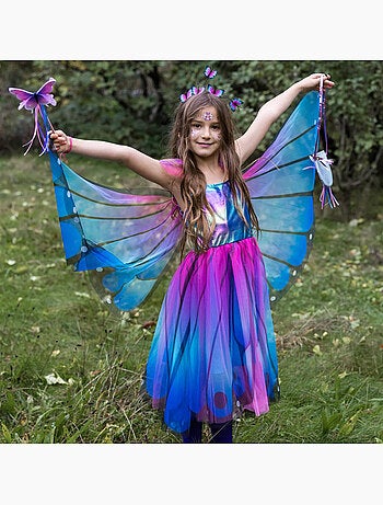 Disfraz vestido hada mariposa para niños con alas y diadema | Great Pretenders