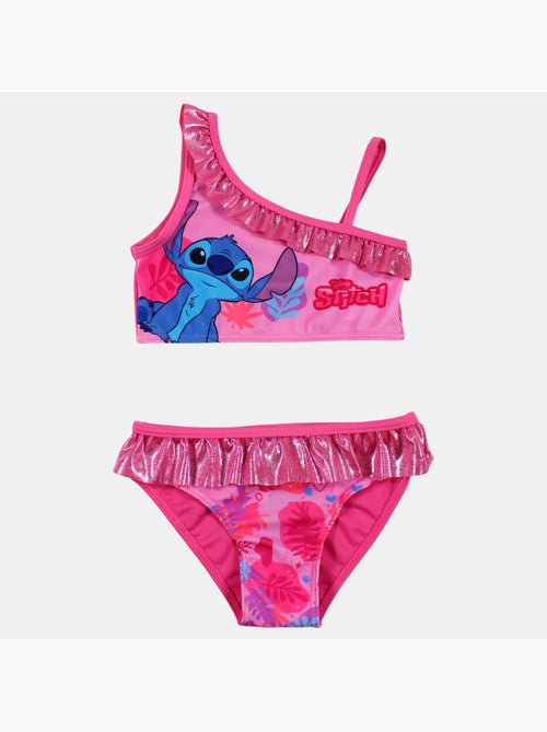 Disney - bañador de dos piezas asimétrico con volantes - Kiabi