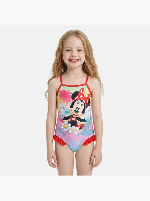 Disney - bañador de una pieza con volantes y tirantes finos - Kiabi Disney - bañador de una pieza con volantes y tirantes finos - Kiabi