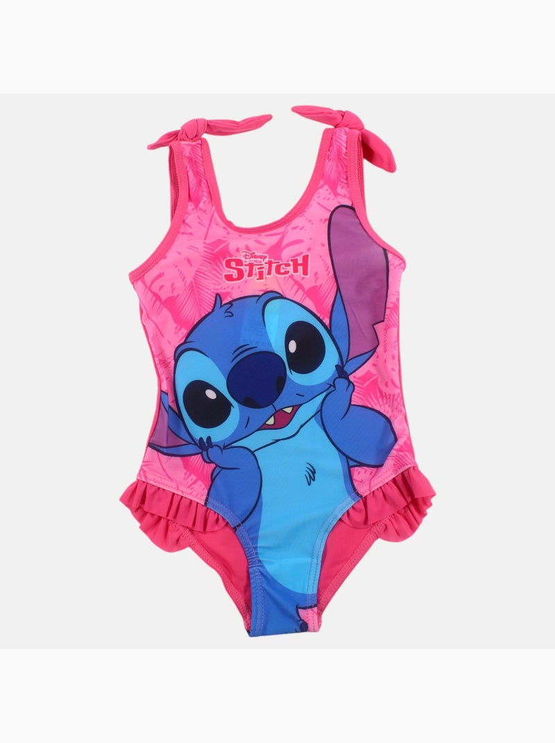 Disney - Bañador infantil de una pieza Stitch Rosa - Kiabi