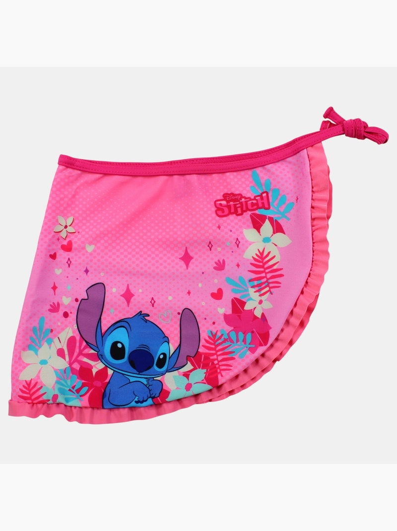 Disney - Bañador niña de una pieza con falda pareo a juego Rosa - Kiabi