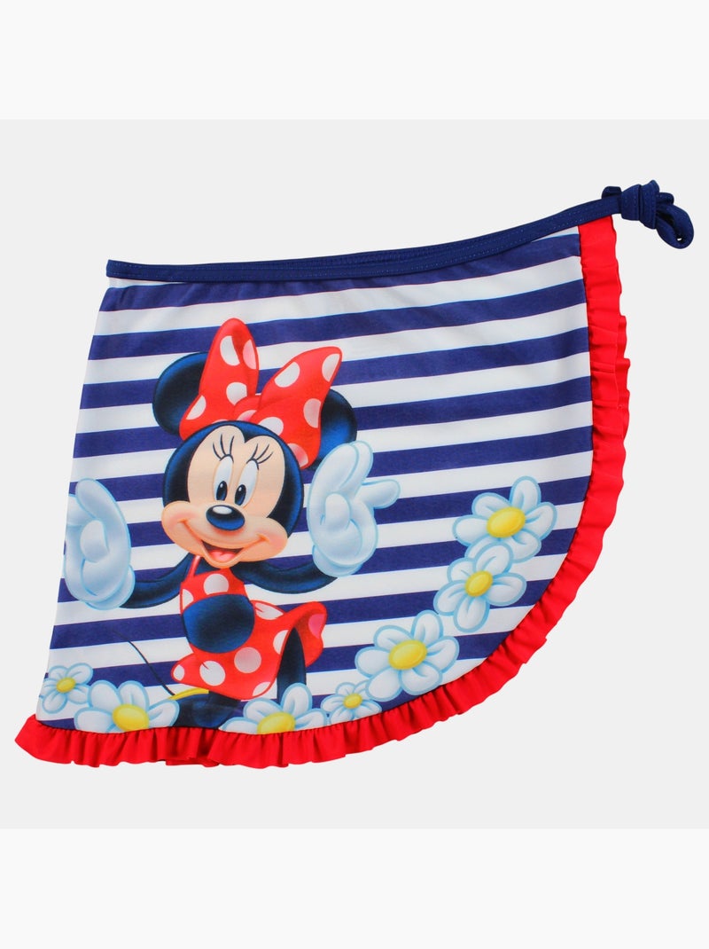 Disney - Bañador niña de una pieza con falda pareo Azul marino - Kiabi