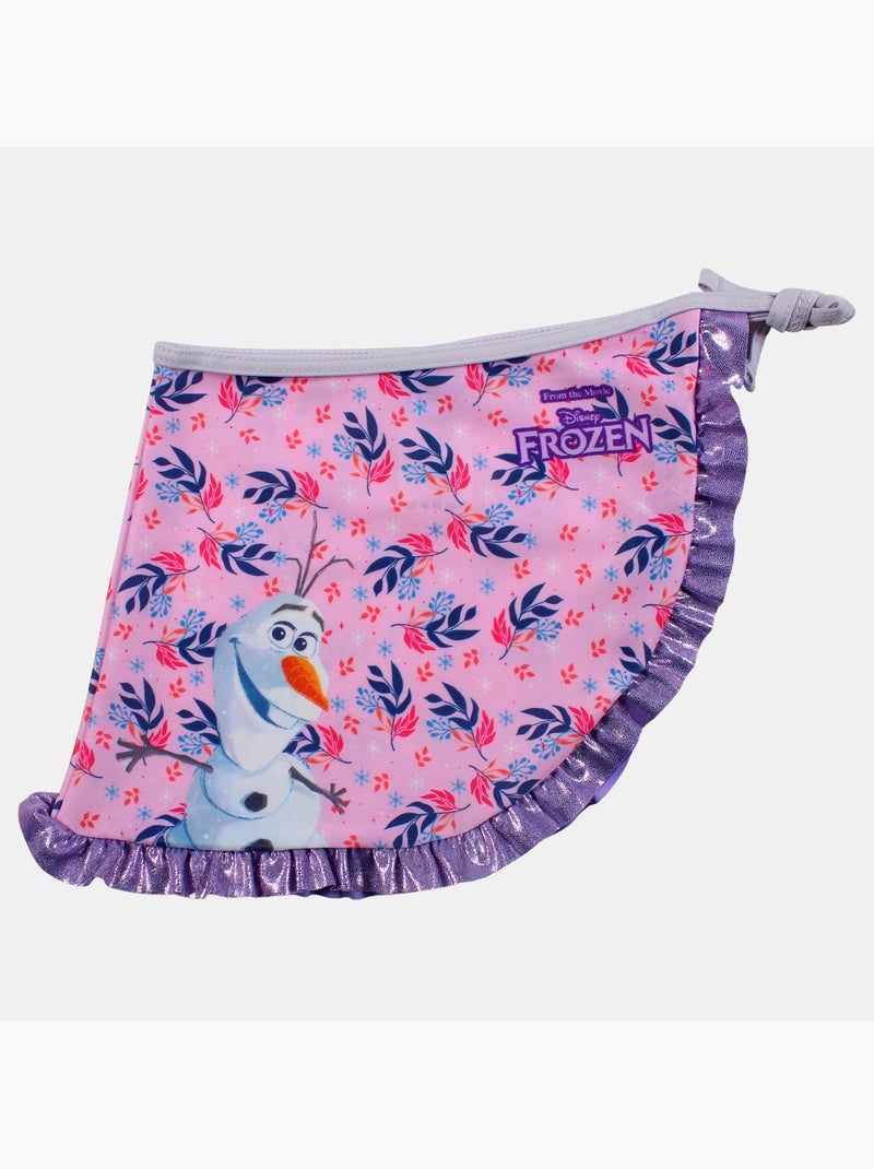 Disney - Bañador niña de una pieza con pareo falda Malva - Kiabi