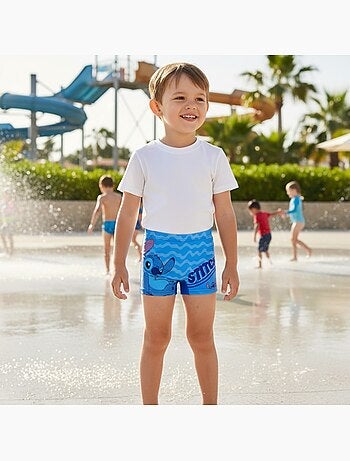 Disney - Bañador tipo bóxer niño Stitch