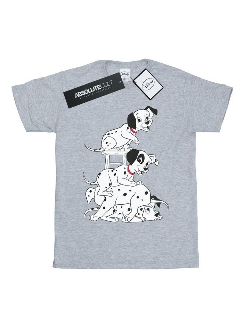 Disney - Camiseta 101 Dalmatians Silla para Hombre Gris jaspeado - Kiabi