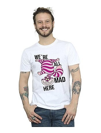Disney - Camiseta Alice In Wonderland All Mad Here para Hombre