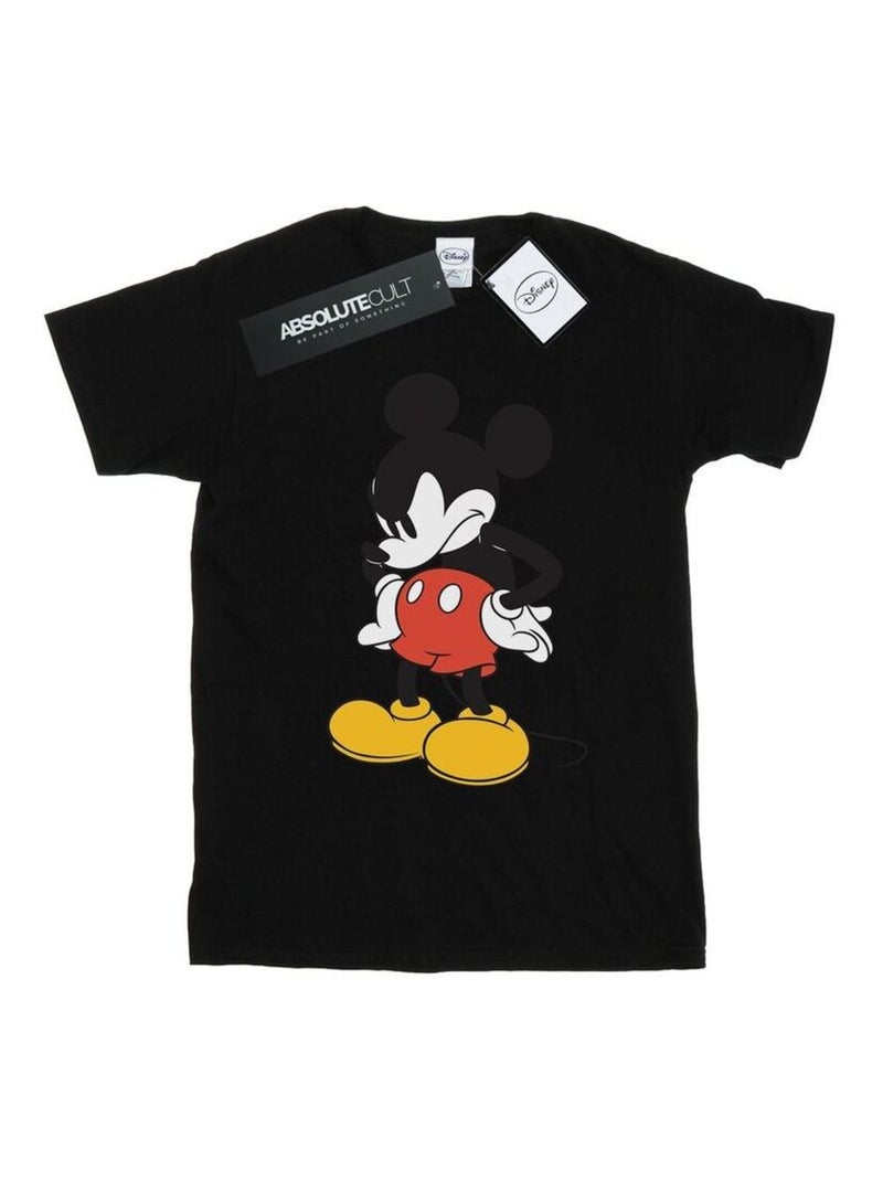 Disney - Camiseta Angry Look Down de Mickey Mouse para Hombre Negro - Kiabi