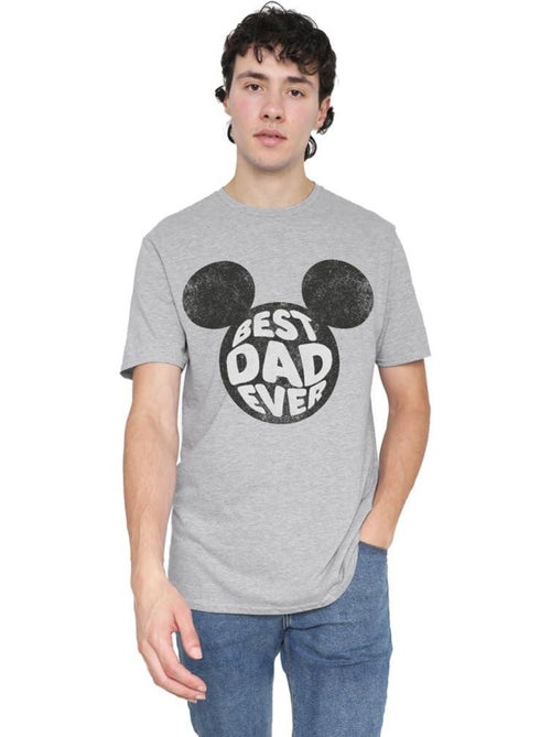 Disney - Camiseta Best Dad Ever de Mickey Mouse para Hombre - Kiabi Disney - Camiseta Best Dad Ever de Mickey Mouse para Hombre - Kiabi