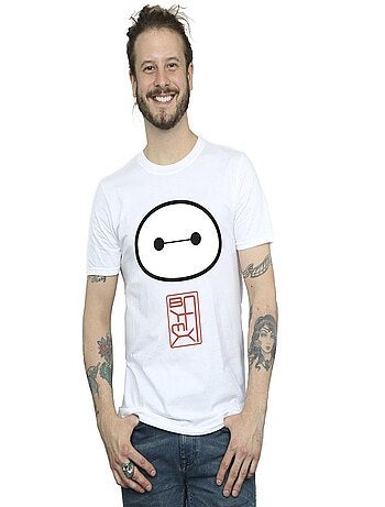 Disney - Camiseta Big Hero 6 de Baymax Icono para Hombre
