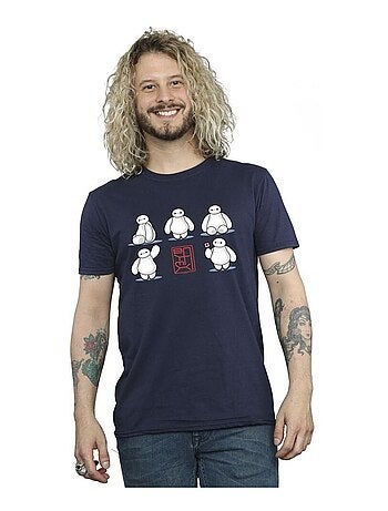 Disney - Camiseta Big Hero 6 de Baymax Muchas Poses para Hombre