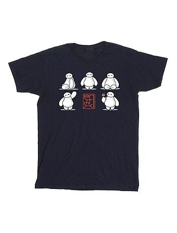 Disney - Camiseta Big Hero 6 de Baymax Muchas Poses para Hombre