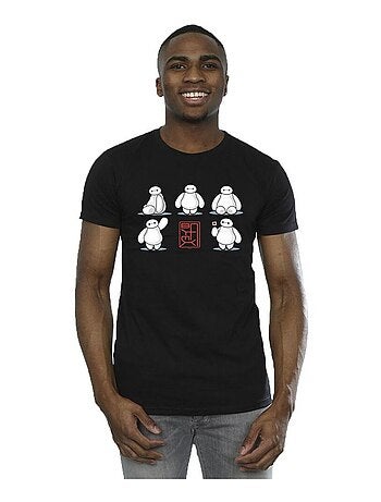 Disney - Camiseta Big Hero 6 de Baymax Muchas Poses para Hombre