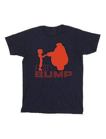 Disney - Camiseta Big Hero 6 de Baymax Recorte del puño BUMP para Hombre