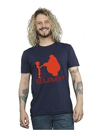 Disney - Camiseta Big Hero 6 de Baymax Recorte del puño BUMP para Hombre