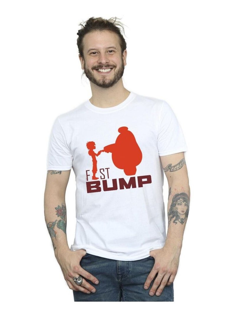 Disney - Camiseta Big Hero 6 de Baymax Recorte del puño BUMP para Hombre Blanco - Kiabi