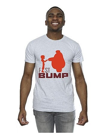 Disney - Camiseta Big Hero 6 de Baymax Recorte del puño BUMP para Hombre