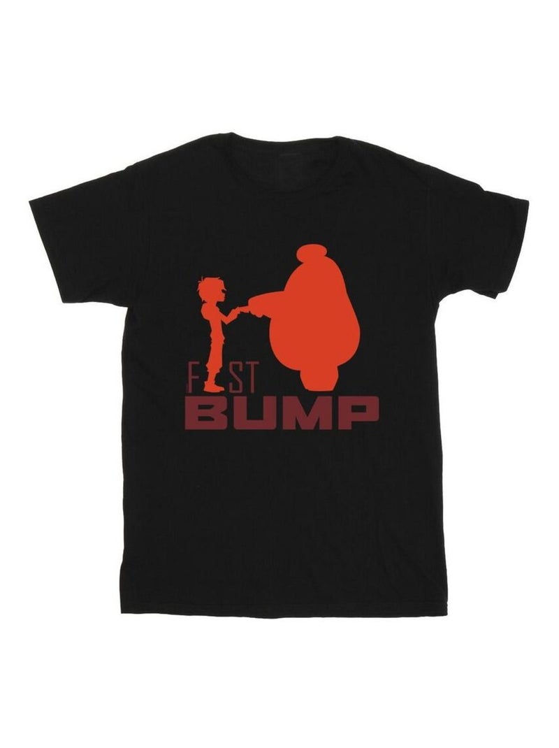 Disney - Camiseta Big Hero 6 de Baymax Recorte del puño BUMP para Hombre Negro - Kiabi