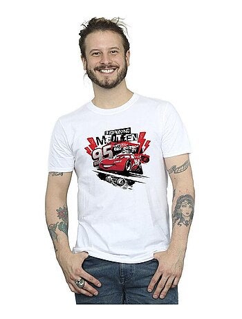 Disney - Camiseta Cars de Rayo McQueen Collage para Hombre
