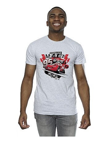 Disney - Camiseta Cars de Rayo McQueen Collage para Hombre