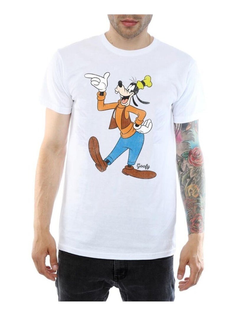 Disney - Camiseta de Goofy Clásico para Hombre Blanco - Kiabi