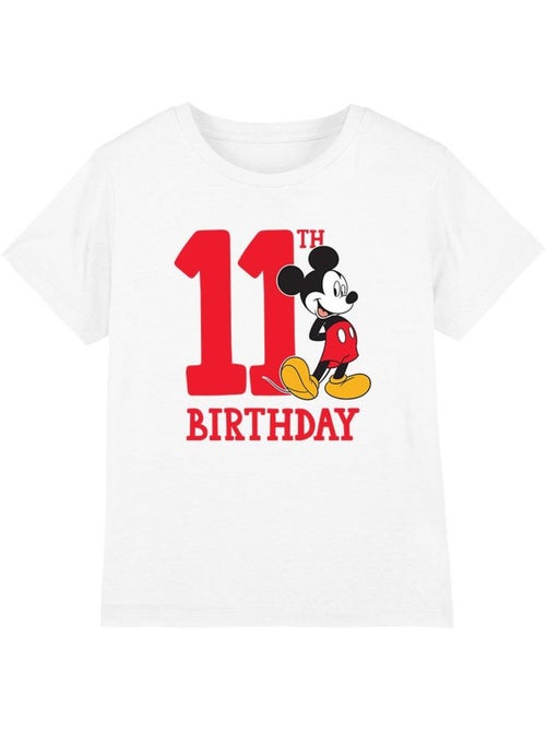 Disney - Camiseta de Mickey Mouse 11 Cumpleaños para Niños/Niñas - Kiabi