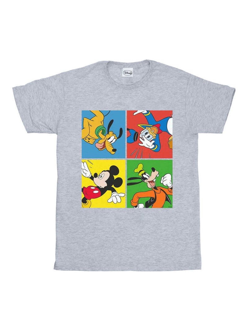 Disney - Camiseta de Mickey Mouse Amigos para Hombre Gris jaspeado - Kiabi