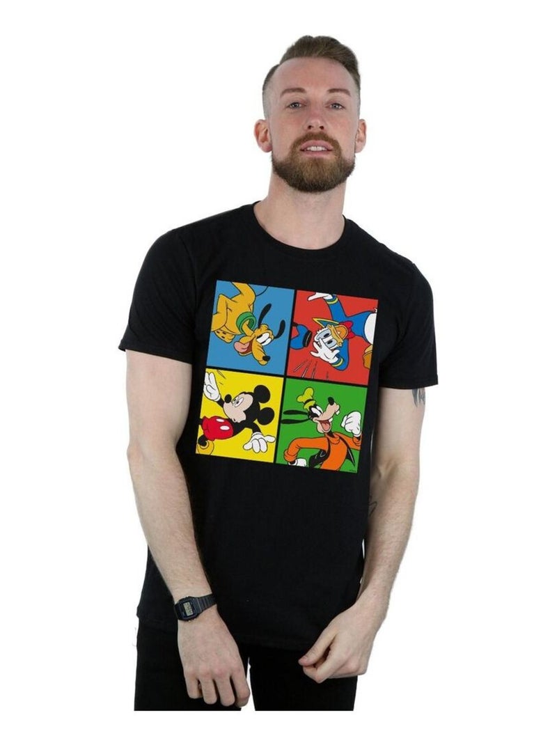 Disney - Camiseta de Mickey Mouse Amigos para Hombre Negro - Kiabi