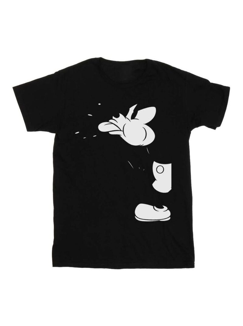 Disney - Camiseta de Mickey Mouse Corte para Hombre Negro - Kiabi
