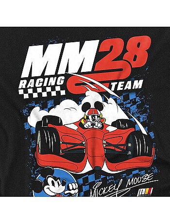 Disney - Camiseta de Mickey Mouse Diseño De cuadros Carreras para Adultos Unisex