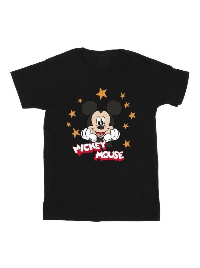 Disney - Camiseta de Mickey Mouse Estrellas para Hombre Negro - Kiabi