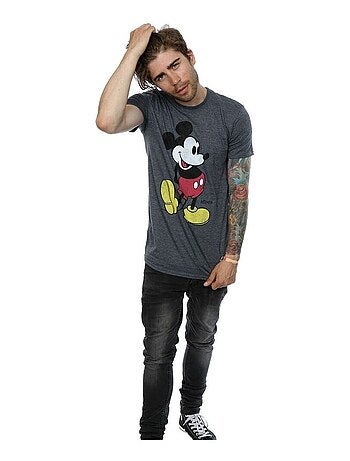 Disney - Camiseta de Mickey Mouse Patada para Hombre