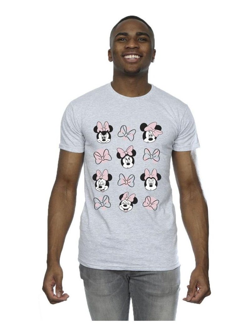 Disney - Camiseta de Minnie Mouse Múltiple para Hombre Gris jaspeado - Kiabi