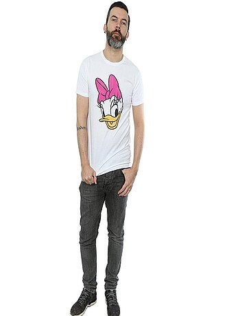 Disney - Camiseta de Pata Daisy Caras Pintadas para Hombre