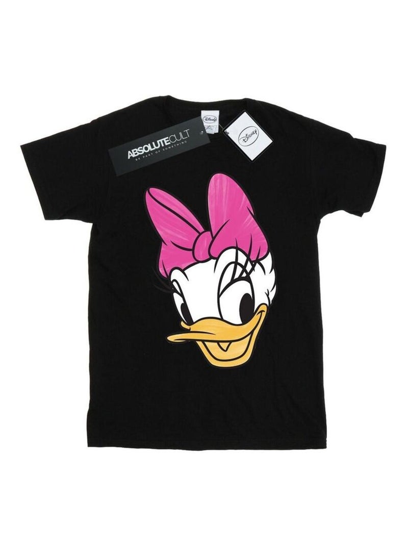 Disney - Camiseta de Pata Daisy Caras Pintadas para Hombre Negro - Kiabi