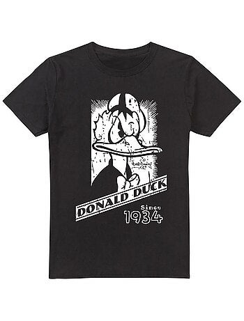 Disney - Camiseta de Pato Donald Retrato Mono para Hombre