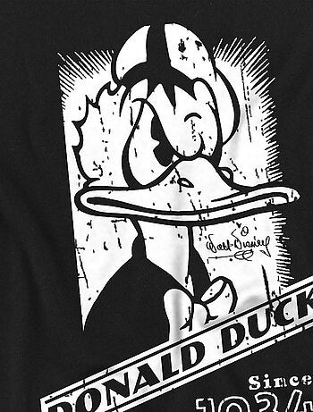 Disney - Camiseta de Pato Donald Retrato Mono para Hombre