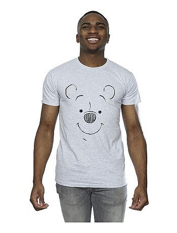 Disney - Camiseta de Winnie the Pooh Cara para Hombre