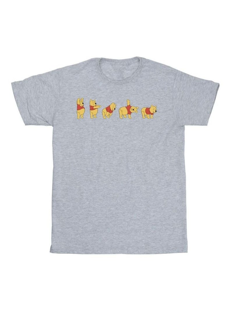 Disney - Camiseta de Winnie the Pooh Estirando para Hombre Gris jaspeado - Kiabi