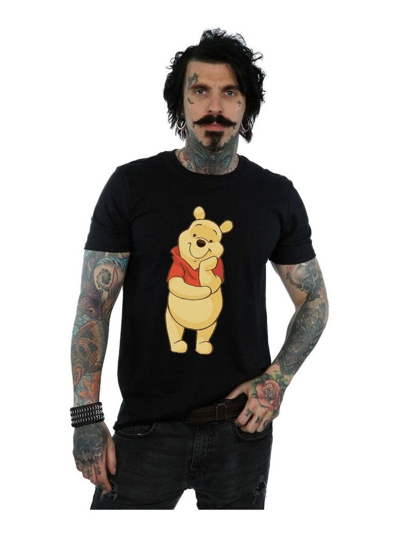 Disney - Camiseta de Winnie the Pooh Gracioso para Hombre Negro - Kiabi