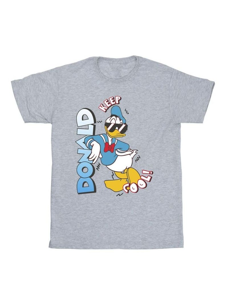 Disney - Camiseta Donald Duck Cool para Hombre Gris jaspeado - Kiabi