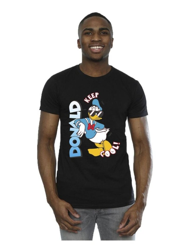 Disney - Camiseta Donald Duck Cool para Hombre Negro - Kiabi