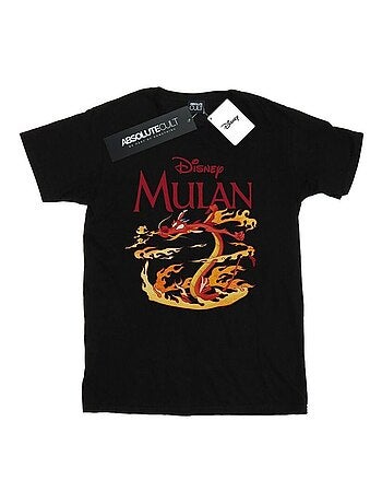 Disney - Camiseta Dragon Fire de Mulan y Mushu Fuego de dragón para Hombre