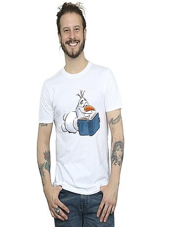 Disney - Camiseta Frozen de Olaf Lectura para Hombre