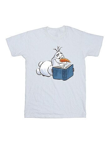 Disney - Camiseta Frozen de Olaf Lectura para Hombre